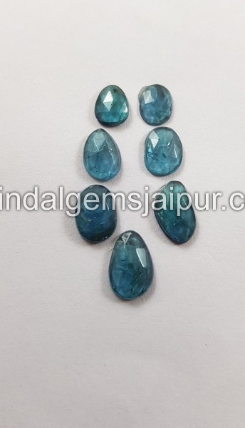 Blue Tourmaline Rose Cut Slices